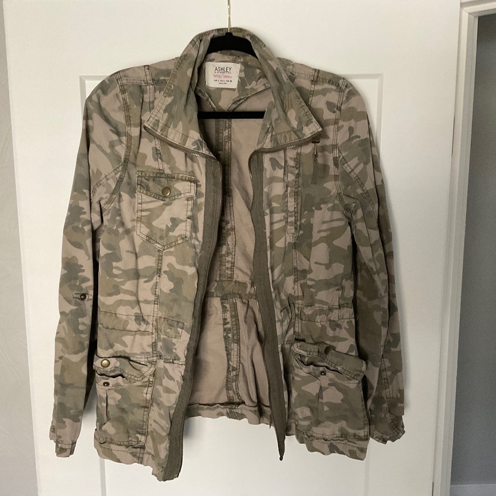 Ashley by 26 International Camo Utility Cargo Jacket - Utility Collection